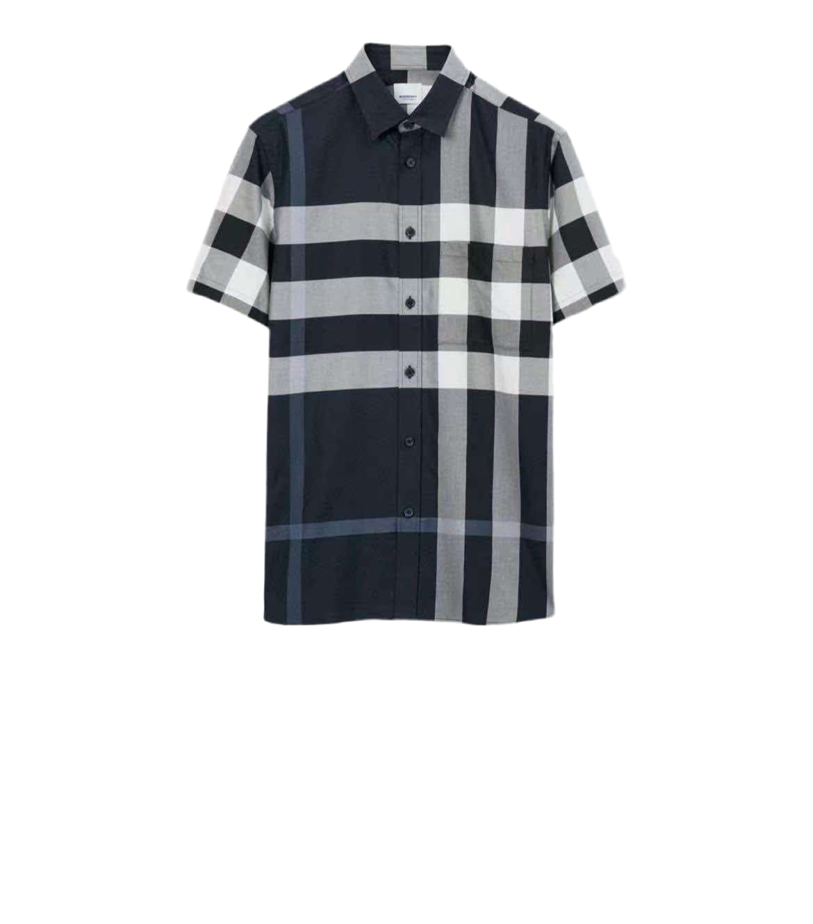 Burberry Somerville Check Shirt In Navy
