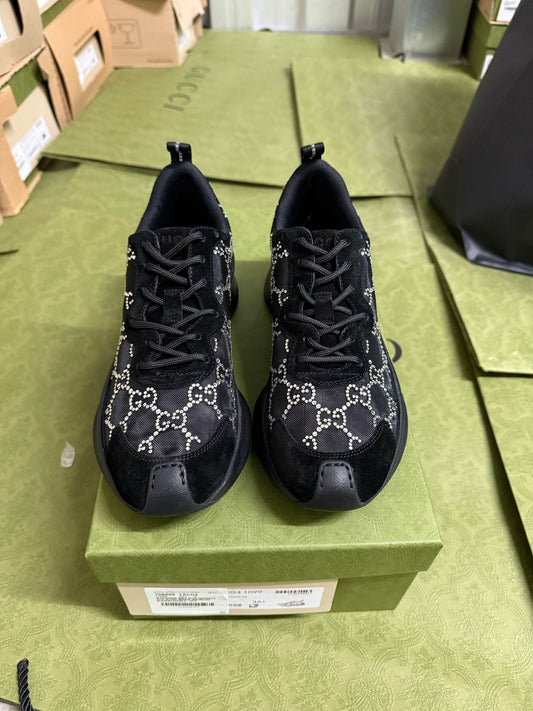 Women Gucci Run Crystal Sneaker