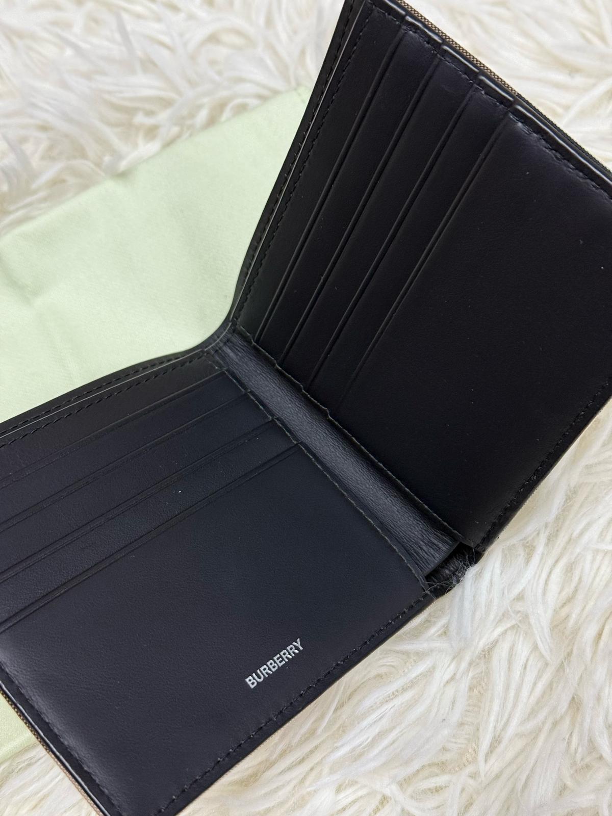 Burberry Taupe Brown Wallet