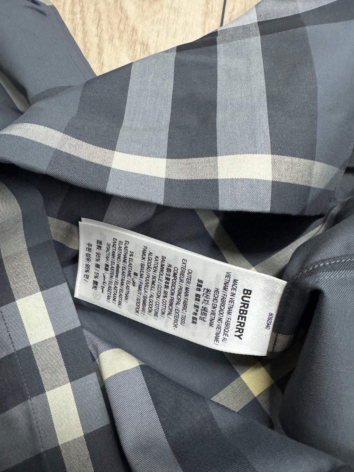 Burberry Clavwedon Seal Grey Ip Check