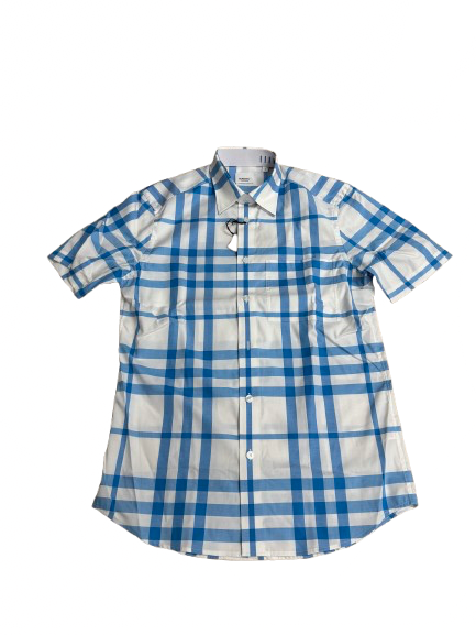 Burberry Sky Blue Claverdon Shirt (BIG CHECK)