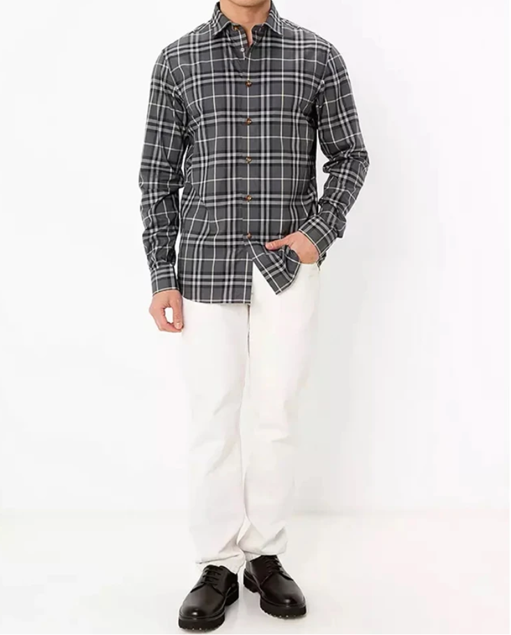 Burberry SHEFFORD SEAL GREY SHIRT